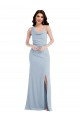 Light Sky Blue Trumpet One Shoulder Long Formal Dress Canada Online