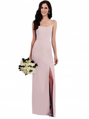 V-Back Trumpet Spaghetti Straps Long Formal Evening Dress Canada Online