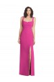 Low Back Fuchsia Trumpet Square Neck Long Semi Formal Evening Dress Canada Online