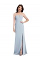 Low Back Light Sky Blue Trumpet Strapless Long Evening Dress Canada Online