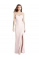 Low Back Pink Trumpet Strapless Long Semi Formal Evening Dress Canada Online
