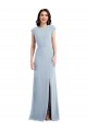 Open Back Light Sky Blue Trumpet Long Formal Evening Dress Canada Online