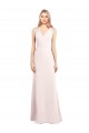 Keyhole Back Pink Trumpet V-Neck Long Semi Formal Evening Dress Canada Online